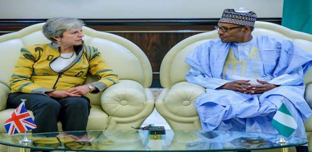 The British Prime Minister Theresa May met with President Muhammadu Buhari in Abuja